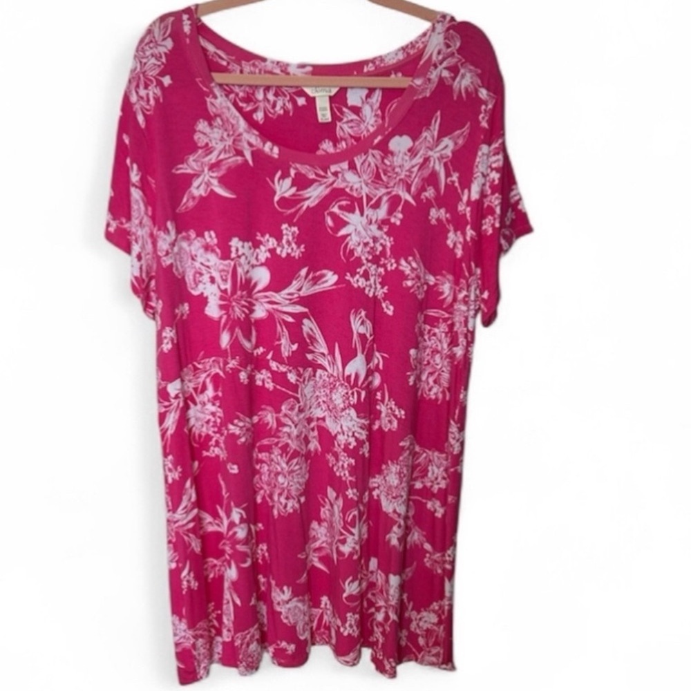Soma nightgown Pink and White Floral size XXL - Picture 2 of 6